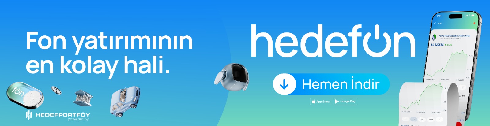 Hedefon - Fon yatırımının en kolay hali